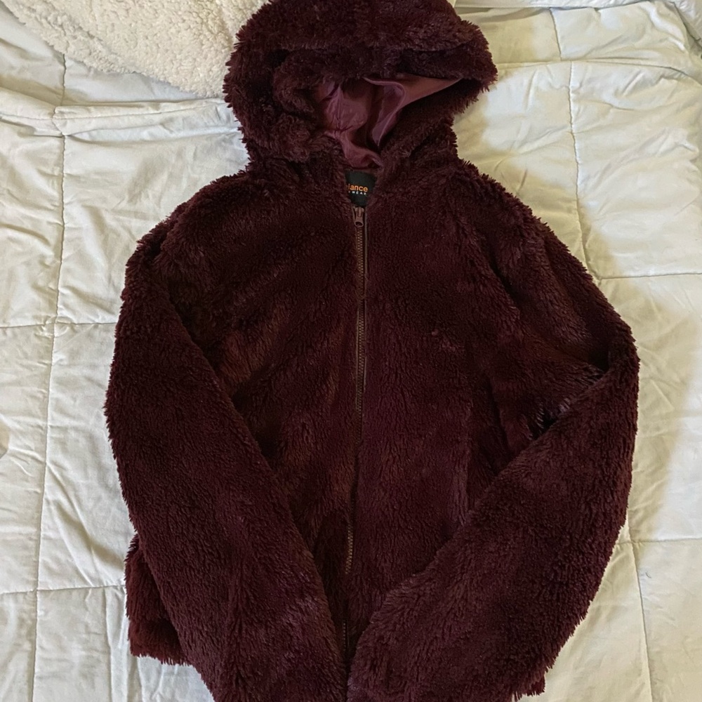 fuzzy zip up